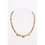 Jasper Bead Necklace with Egyptian Flies