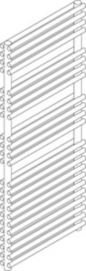 Radiateur ACOVA Cala double chauffage central- LND/Puiss Chauffage Central T50K : 1 543 W- H : 1 761 - L : 596/Blanc/LND-176-060
