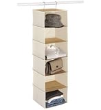 Whitmor 6276-94-W Bamboo and Canvas Storage Accessory Shelves