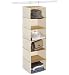 Whitmor 6276-94-W Bamboo and Canvas Storage Accessory Shelves