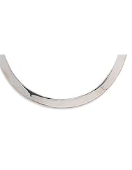 7mm Sterling Silver Polished Collar with Closed Back - 16 inch