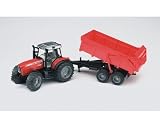 Review Bruder  / Massey Ferguson With Tipping Trailer 02045