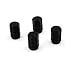 Aluminum Material Hexagon Car Tire Valve Caps 4 Pcs/set (Black)
