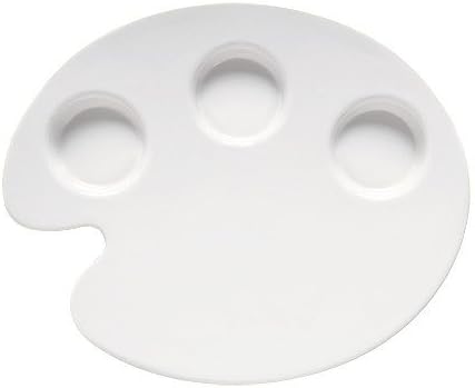 GET Enterprises inc Lets Party Melamine White Painter Plate, 12 inch -- 12 per case.