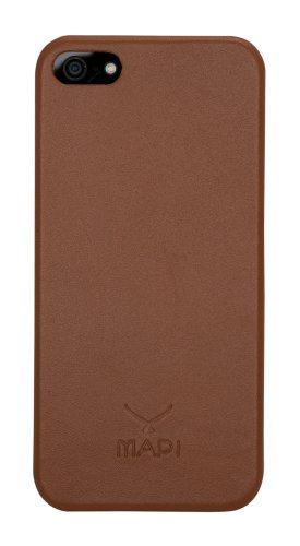 MAPi Cases Smyrna For iPhone 5 - Minimalist Thin Style, Leather Inlay For Engineered Protection, Tan