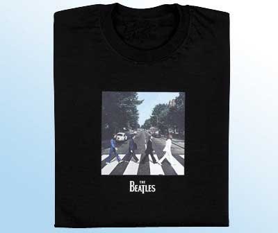 Mens Beatles Abbey Road T-Shirt X-Large, Black 100% Cotton