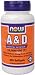 Vitamin A & D 250 Softgel 10 000 IU A-400 IU ( Fish Liver Oil ) By NOW Foods