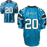 CAROLINA PANTHERS #20, CHRIS GAMBLE, NFL EQUIPMENT SHIRT