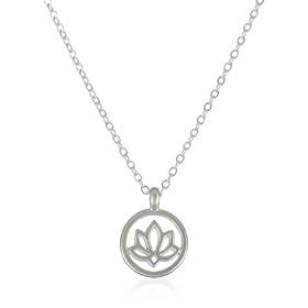 red bib necklace Dogeared Jewels & Gifts Good Karma Sterling 