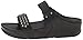 FitFlop Women's Amsterdam Studded Slide, Black, 8 M US