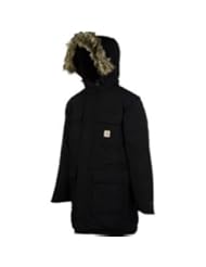 Carhartt Mens Big-Tall Down Kalkaska Snorkel Parka, Black, 2X-Tall