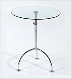 Euro Style 21210 Rosemary Table Clear Glass/Chrome 4 Pack
