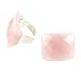 Rose Quartz Oblong Ring -