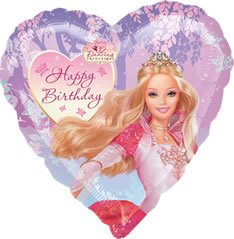 Barbie Dancing Princesses Happy Birthday 18 Mylar Balloon