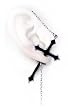 Impalare Cross Earring (Single) by Alchemy of England