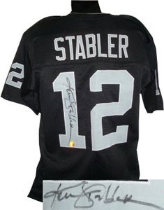 Ken Stabler Signed Oakland Raiders Jersey