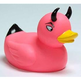 Pink Devil Duckie Rubber Duck by Accoutrements
