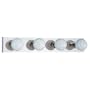Sea Gull Lighting 4768-05 Devlin Four-Light Vanity Bar, Chrome Finish