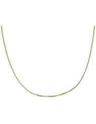 Box Link 14K Yellow Gold Necklace Chain 20 Inches