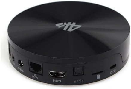 unihandbag TV Android Box Bluetooth 4.4 Quad Core 2GB 8GB Mini PC WIFI for US Black US 1 WF