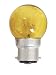25W BC Yellow Golf Ball Lamp, Translucent yellow