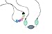 QBebe Silicone Teething Necklace for Babies - 100%BPA Free (Mint+Smoke+Snow)