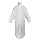 Lightweight Summer Cotton Unisex Bathrobe in White