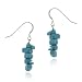Sterling Silver Turquoise Stone Chip Earrings