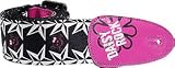 Daisy Rock Guitar Strap, Pink Skulls