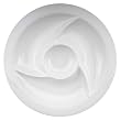 Zak Designs White Pinwheel Chip n Dip