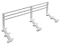 reer 4504 - Bettgitter ausziehbar & h�henverstellbar, Farbe: wei�