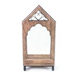 Sheesham Wood Gothic Style Mirror