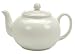 Stoneware 6 Cup Teapot White