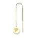 14K Atlanta Falcons Round Threader Earrings