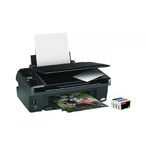 Epson Stylus SX425W Multifunktionsgerät (Scanner, Kopiere, Drucker, USB 2.0, SDHC/MMC-Kartenslot)