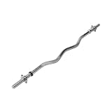 Barre Curl avec bagues de serrage en forme d'étoile 120cm