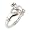 Irish Friendship & Love Claddagh Ring in Sterling Silver, Sizes 4, 5, 6, 7, 8, and 9, #2601