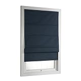Cordless Roman Shade - Blue