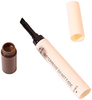 Pro Eyebrow Eyelashes Dye Cream Brush Waterproof Color Tint Pen Kit 2.2g (Dark Brown)