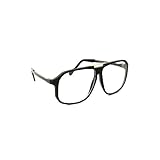 Black Oversized Clear Lens Glasses