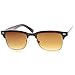 zeroUV - Classic Horn Rimmed Square Lens Semi-Rimless Sunglasses 52mm