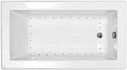 Sea Spa Tubs S3260VNAR Tubs Venetian 32 by 60 by 23-Inch Rectangular Air Jetted Bathtub, White