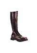 Women's Knee High Lace-Up Boot With Multi Strap Detail