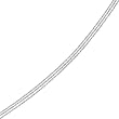 14K White Gold Three Strand Fancy Chain - 16 inches