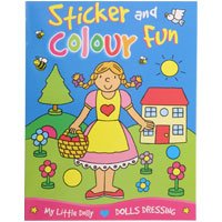 Childrens Toyshop  Toys : Brown Watson Sticker and Colour Fun My Little Dolly