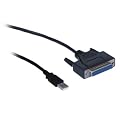C?ble USB-imprimante s?rie DB25 25 broches -Noir
