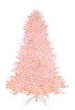 7.5' Pre-Lit Coral Cashmere Pine Artificial Christmas Tree - Pink Lights
