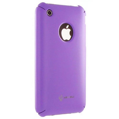 (8 Colors Available) Slim fit hard crystal rubber case cover for Apple iPhone 3G and iPhone 3GS 8GB, 16GB, 32GB + Screen Protector