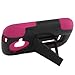 [ManiaGear] Heavy Duty Armor Case Combo Black/Hot Pink Case Samsung Galaxy Centura S738C + Stylus Pen (TracFone/Straighttalk/Net 10)