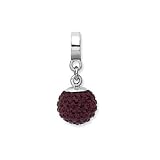 January Birthstone, Crystal Ball Dangle Charm